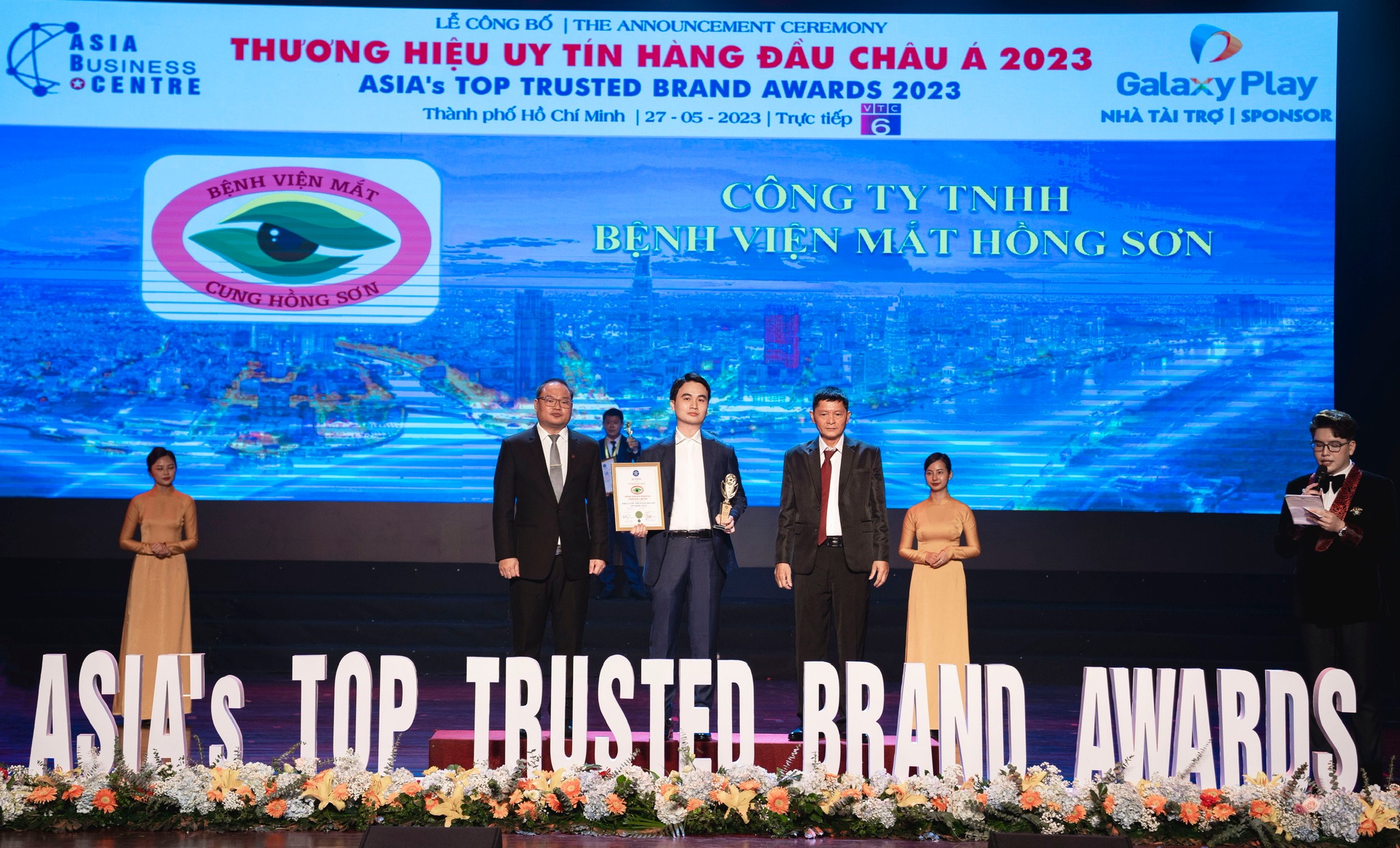 BỆNH VIỆN MẮT HỒNG SƠN NHẬN GIẢI THƯỞNG “THƯƠNG HIỆU UY TÍN HÀNG ĐẦU CHÂU Á – ASIA’S TOP TRUSTED BRAND AWARDS 2023”